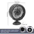 thumbnail image 4 of AMERTEER Ventilateur de Voiture USB DC 5V à Angles Multiples, Rotatif et Réglable, Ventilateur Électrique à 3 Vitesses, Ventilateur de Refroidissement pour Console Centrale de Voiture, Circulateur d'Air, Ventilateur Silencieux avec Lumière Changeante Colorée pour Voitures et Camions, 4 of 4