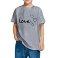 thumbnail image 4 of Rbaofujie Graphic Tees for Girl Floral Print Short Sleeve Round Neck T Shirts Tops, 4 of 4