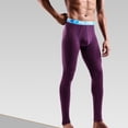 thumbnail image 4 of CEHVOM Men Solid Casual Tight Base High Waist Breathable Keep Warm Ankle-Length Pants, 4 of 5