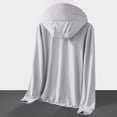 thumbnail image 5 of CFLVAEK Chandails à Capuchon de Protection Solaire pour Femmes Grande Taille UPF 50+ à Manches Longues, Chandails de Soleil à Fermeture Éclair Complète, Chandail d'Été pour la Randonnée en Plein Air, 5 of 5