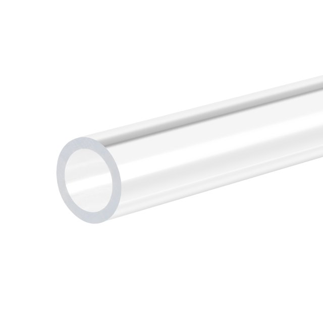 Unique Bargains Tuyau Rond Rigide en Acrylique Transparent 12mm ID x 16mm OD x 305mm, Lot de 2. Fabriqué en Matériau PMMA durable avec Haute Transparence et Résistance aux Impacts, Idéal pour la Visibilité du Flux de Liquide, Projets de Bricolage, Rénovation Domiciliaire et applications Spécialisées d'Outils Manuels.
