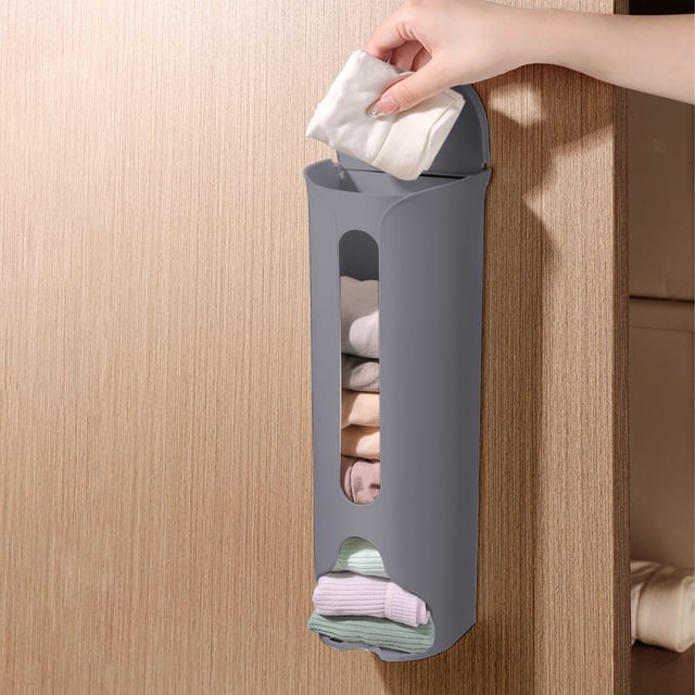 Home Lazy Underwear Sock Storage Artifact Underwear Storage Box Wall Mounted Pull Out Non Punched Sock Sorting Box