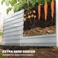 thumbnail image 4 of Outsunny 5' x 3' x 2' Raised Garden Bed, Galvanized Planter Box Silver, 4 of 10