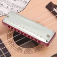 thumbnail image 3 of Harmonica, Cute Blue Harmonica, Strong Portable Abs Resin Material Stainless Steel Cover For Performance Beginners Gift Professional White,Blue,Orange,Red,Black, 3 of 8