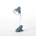 thumbnail image 1 of Lampe de Lecture à Pince Réglable Mini Lampe de Bureau de Table 1 2 5 4 à Piles Camping Portable à Pince Veilleuse, Vert, 1 of 1