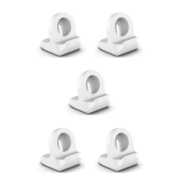 ZLight Smartwatch Charging Stand Non-Slip Charger Holder Small Nightstand Support Electronics Replacement for Watch White 5Set
