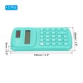 thumbnail image 2 of Unique Bargains 8 Digit Pocket Size Mini Calculator Dual Power Handheld Calculator Navy Blue 2 Pack, 2 of 6