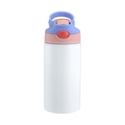 Meitianfacai Kids Water Bottles 12oz Insulated Stainless Steel Water Bottle with Name Straw Lid Customized ,Children Cups Gifts for School Travel