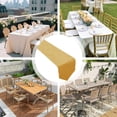 thumbnail image 4 of JASKFLY Long Table Sheer Runner for Weddings & Parties Solid Color Linen Table Runner 30x210cm(120 -150cm Tables)Yellow, 4 of 9