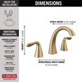 thumbnail image 5 of Delta Faucet 35840LF-CZ Arvo Widespread, Champagne Bronze, 5 of 5