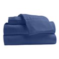 thumbnail image 1 of Comfy Bamboo World Series 4pc Microfiber Sheet Set, Twin Size Bedsheet, Navy, 1 of 6