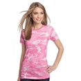 thumbnail image 1 of District Made - T-Shirt Fin Camouflage pour Femmes, Rose 2TG, 1 of 1
