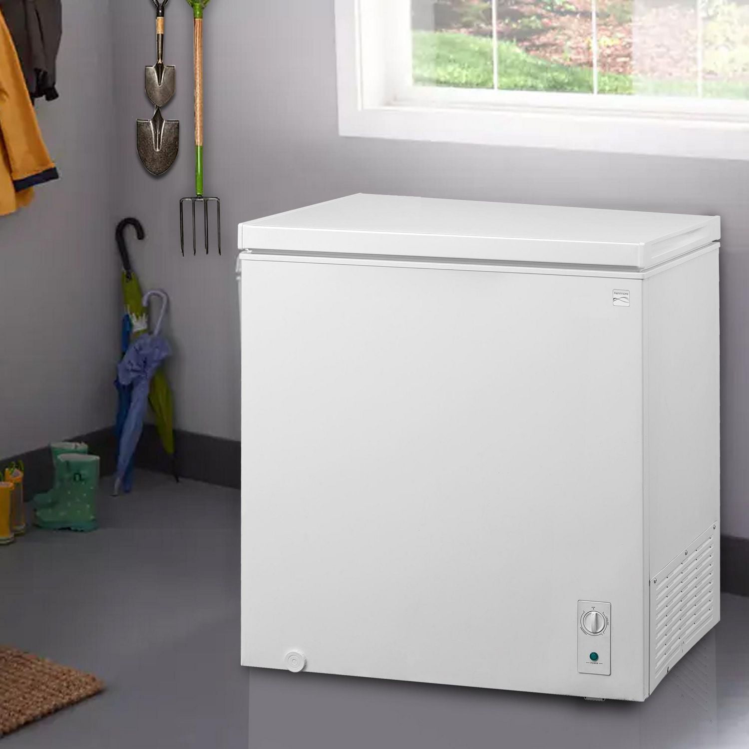 Kenmore Congélateur/Réfrigérateur Coffre Convertible 7 pi³, 198L, Prêt pour le Garage, Dégivrage Manuel, Écoénergétique, Blanc