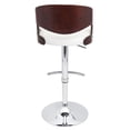 thumbnail image 2 of LumiSource Pino Mid-century Modern Height Adjustable Barstool, 2 of 7