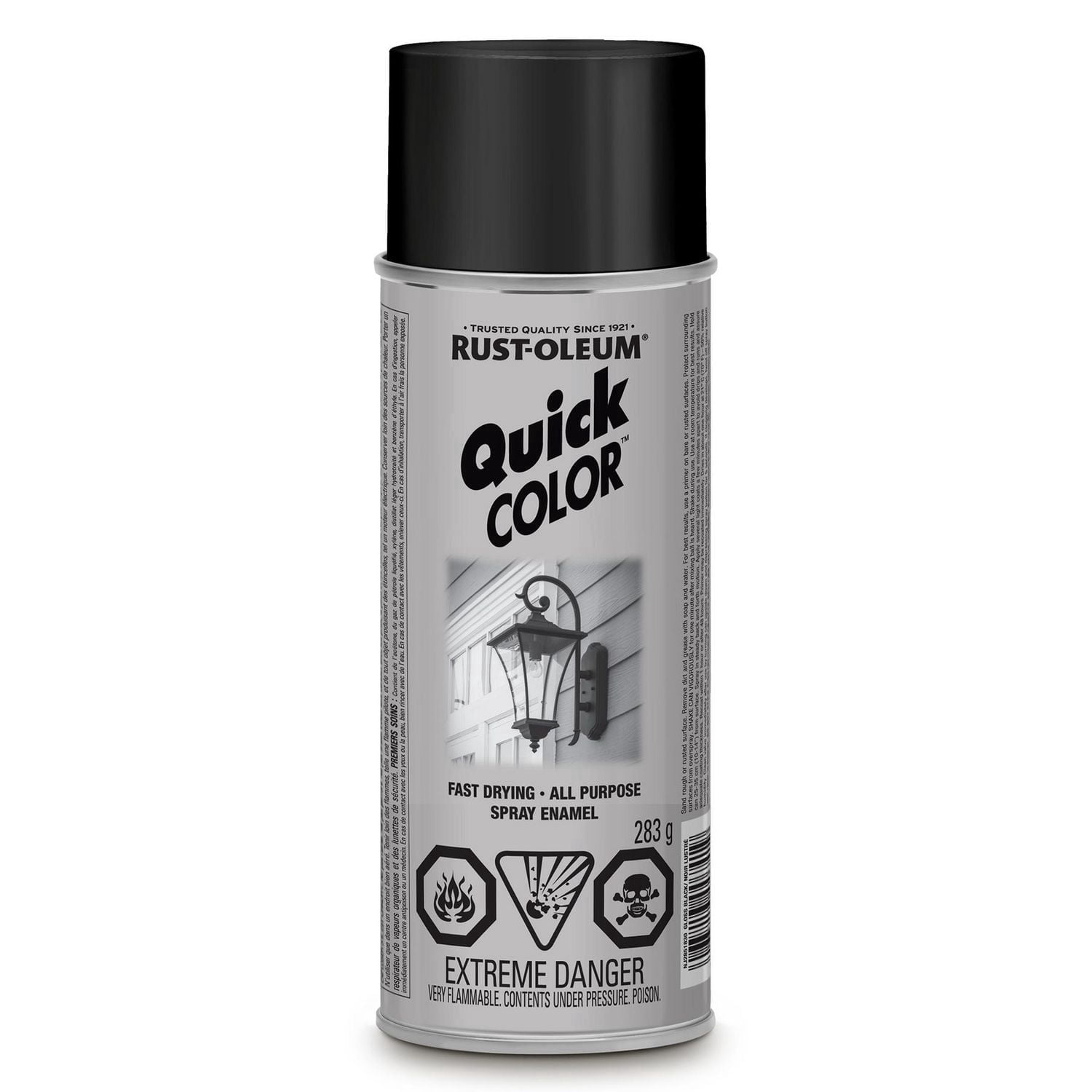 Rust-Oleum Specialty Quick Color Spray Paint, Gloss Black, 283g