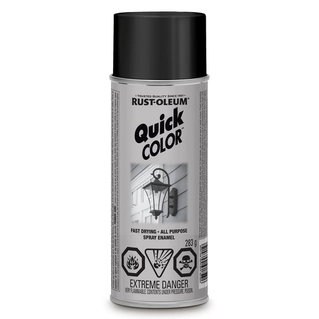 Rust-Oleum Specialty Quick Color Spray Paint, Gloss Black, 283g