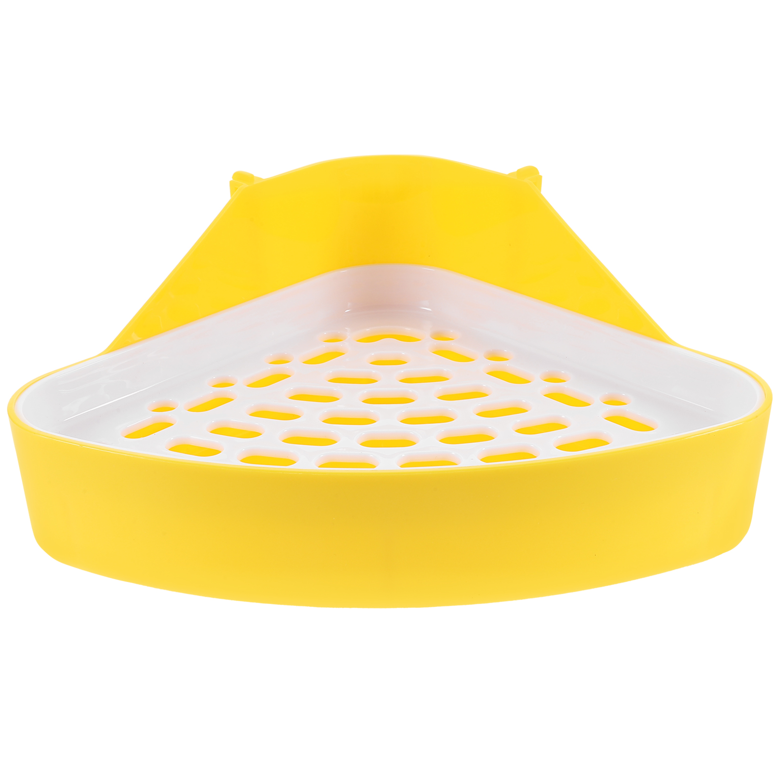 Rabbit Triangle Potty Corner Small Animal Toilet Litter Box Pet Pee Pan Tray for Bunny
