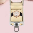 thumbnail image 4 of Single Grid Wrist Watch Box Stainless Steel Watch Box Case with Clear Lid, 4 of 9