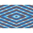 thumbnail image 1 of Ahgly Company Machine Washable Indoor Rectangle Transitional Midday Blue Area Rugs, 2' x 4', 1 of 7