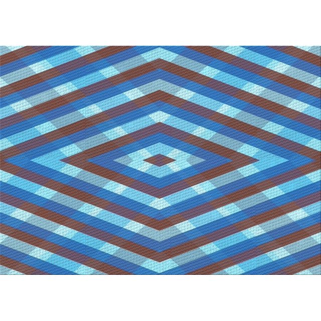 Ahgly Company Machine Washable Indoor Rectangle Transitional Midday Blue Area Rugs, 2' x 4'