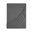 thumbnail image 1 of LOVEVER Drap-Housse Grand de Luxe à Poches Profondes Drap-Housse Grand Doux Rafraîchissant Tissage Satin Agrafes Extra Longues Drap-Housse Format Grand Blanc, 1 of 8