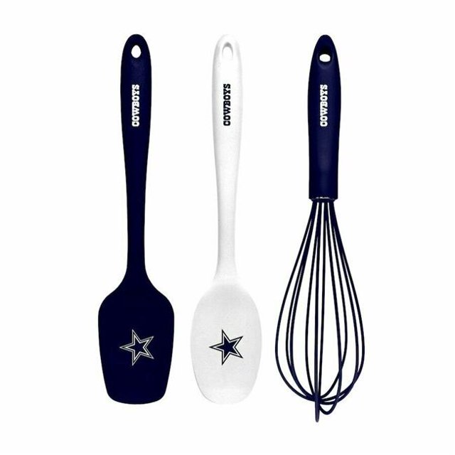 Collection KUSNFL0901 NFL Dallas Cowboys Ensemble d'Ustensiles de Cuisine - 3 Pcs