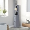thumbnail image 2 of HOMCOM Narrow Bathroom Floor Cabinet with Drawer, Open Shelves, 2 of 10