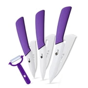 Ceramic Knives Sharp 5-inch Utility Knife 4-inch and 3-inch Fruit Paring Knife,Kitchen Knife for Cutting Boneless Meats, Sashimi, Fruits and Vegetables