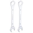 thumbnail image 1 of Unique Bargains 22mm 6-Point Thin Combination Wrench Double Ended Box and Open End Chrome Plated Steel, Silver 2Pcs, 1 of 7