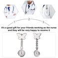 thumbnail image 3 of Women Watch Doctor Nurse Fob Clip On Brooch Watch Hanging Pocket Watch, 3 of 5