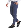 thumbnail image 4 of INSPIRE CHIC Men's Striped Slim Fit Contrast Color Drawstring Dress Pants 28 Royal Blue, 4 of 7