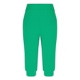 thumbnail image 4 of Timegard Womens Sweatpants Capri Pants Cinch Bottom Solid Color Cropped Joggers Workout Pants with Pockets, 4 of 6