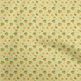 thumbnail image 1 of oneOone Polyester Spandex Yellow Fabric Coffeeinated & Vaccinated Craft Projects Decor Fabric Printed By The Yard 56 Inch Wide, 1 of 4