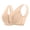 Beige, variante sur Soutiens-gorge à Fermeture avant pour Femmes Âgées, Respirants, Confortables, Sans Armatures, pour Usage Quotidien, Haute Élasticité, sous-Vêtements Doux, Soutien-Gorge pour Femmes, Beige, 1 Pce, M-5TG