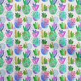 thumbnail image 1 of oneOone Velvet Light Green Fabric Pineapple Fabric For Sewing Printed Craft Fabric By The Yard 58 Inch Wide, 1 of 4
