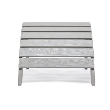 Backyard Lifestyles Outdoor Footrest – Polycarbonate, Light Gray – Weather-Resistant & UV-Protected