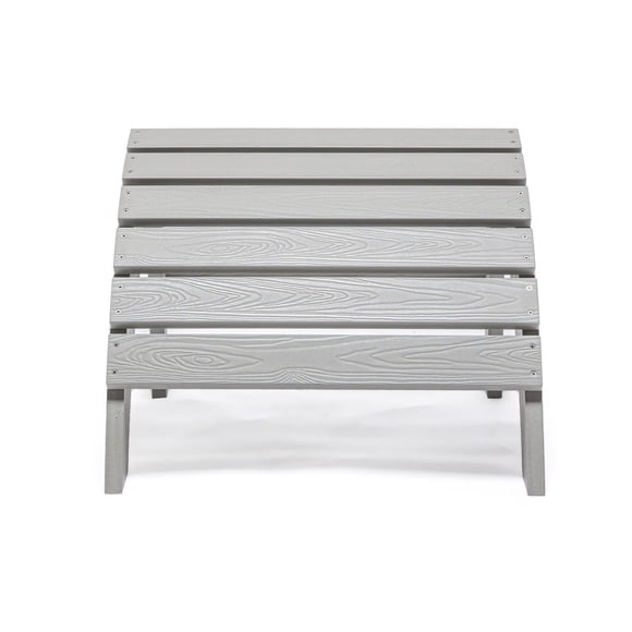 Backyard Lifestyles Outdoor Footrest – Polycarbonate, Light Gray – Weather-Resistant & UV-Protected