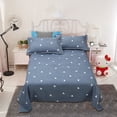 thumbnail image 2 of Full Size Sheet Set,Bedding Sets Full Bedding Set Bedding Sheet and Pillowcase 3 Piece Set with 2 Pillowcases 1 Flat Sheet Sheet Set Shrink Counterac Fade Counteractive Easy Care, 2 of 7