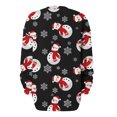 thumbnail image 4 of 2023 Chandail en Molleton de Noël pour Femmes en Solde Col Rond Mode Décontractée Manches Longues Imprimé de Noël, 4 of 5