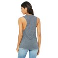 thumbnail image 2 of The Bella + Canvas Ladies Flowy Scoop Muscle Tank Top - ASPHALT SLUB - M, 2 of 3