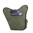 thumbnail image 5 of Mens Vintage Canvas Shoulder Messenger Bag Chest Leather Patchwork Messenger Bag(255ARMYGREEN), 5 of 5