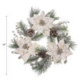 thumbnail image 2 of Poinsettia And Pinecone Wreath, 2 of 3