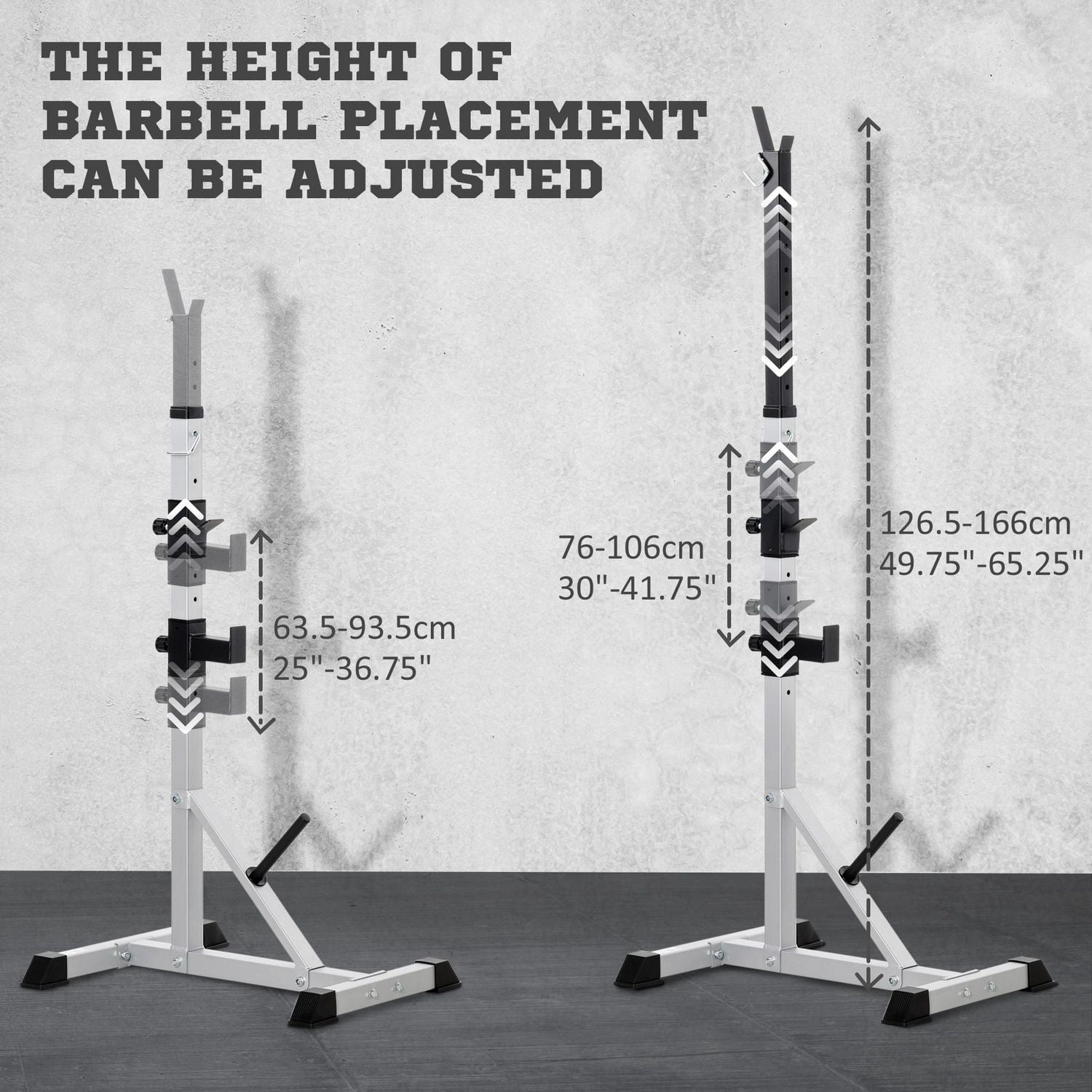 Soozier Paire de supports d'haltères acier gym domestique Supports pour haltères