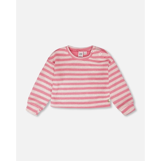 Striped Sweater Pink And White