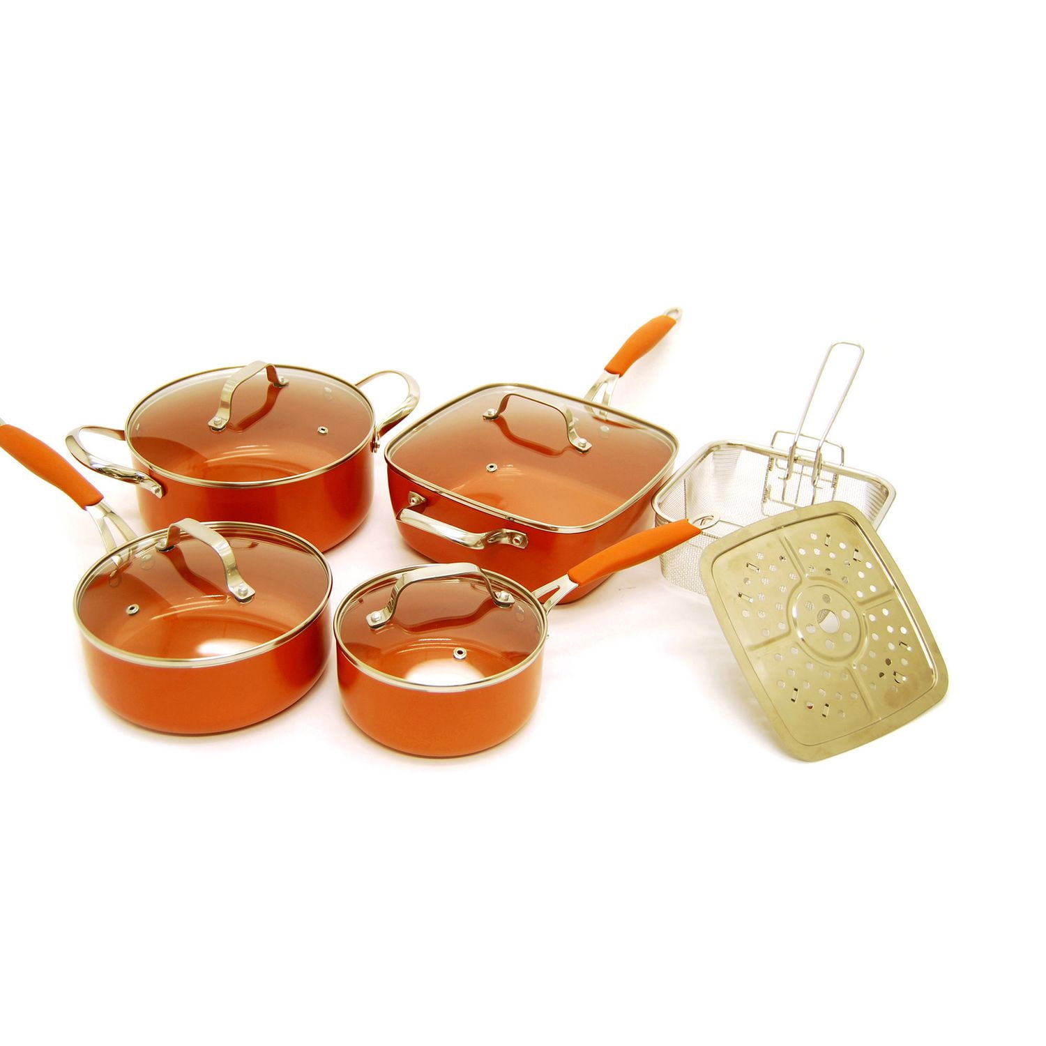 Refurbished STARFRIT ECO COPPER 10PC COOKWARE SET