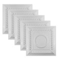 thumbnail image 1 of Great Lakes Tin Gloss White Tin Ceiling Tiles 2ft x 2ft 5 Pack Class A Fire Rated Steel, 1 of 6