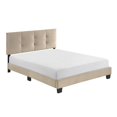 thumbnail image 1 of Lexicon Newberry Velvet Full Platform Bed in Light brown, 1 of 9