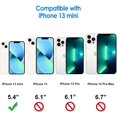 thumbnail image 2 of AmPm Case for iPhone 13 Mini 5.4-Inch, Non-Yellowing Shockproof Phone Bumper Cover, Anti-Scratch Clear Back (Clear), 2 of 6
