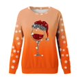 thumbnail image 4 of Chandail Ample à Manches Longues pour Femmes avec Imprimé « Merry Noël », Col Rond, Chandail en Molleton, Grande Veste pour Femmes, Coupe Ajustée, Chandail à Enfiler, Hauts, Chandails en Molleton, Chandails Décontractés à Manches Longues, Chandails d'Entraînement, Blouse Ample, 4 of 8