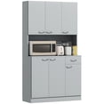 thumbnail image 1 of HOMCOM Modern Buffet with Hutch, Kitchen Cabinet with Storage Cupboard, 1 of 10